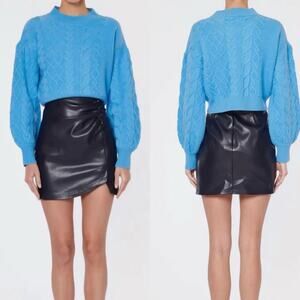 CAMI NYC Davney Merino Wool Cable Sweater NWT XL